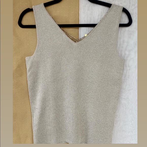 Golden Sleeveless Top - Picture 2 of 7